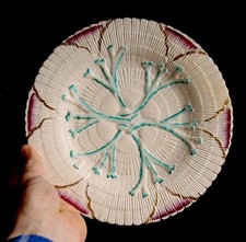 Etruscan Seaweed and Coral Albino Majolica - GRIFFIN SMITH HILL PHOENIXVILLE PA