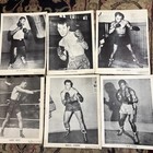 VINTAGE BOXING~LOT OF 6~”FAN FOTOS”~8x10~FRAZIER~GRAZIANO~ARMSTRONG~GREB~CERDAN+ — photo 1