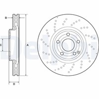 2X Delphi Bremsscheibe BG9189C FüR MERCEDES-BENZ