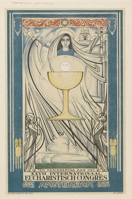   1924 Eucharistic Congress Poster - 24x36  Vintage Event Decor 200gsm Paper ️