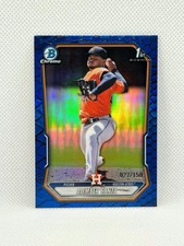 2026 Bowman Alimber Santa Chrome 1st Prospect Reptilian Blue Refractor /150
