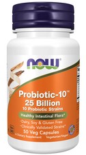NOW Supplements - Probiotic-10 25 Billion 50 Veg Capsules