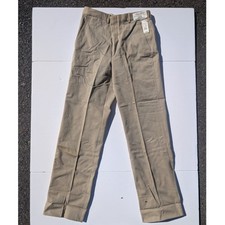 NWT Vtg Brooks Brothers Mens Plain Dress Twill Pants 31 Made in USA Khaki Chino