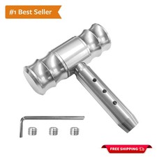 Ergonomic Silver T-handle Gear Shifter For Manual Vehicles - Includes Adapters