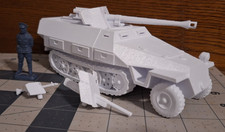 Sd.Kfz. 251 Hanomag Alemán Media Pista MG42 Pak 36 Pak 40 Impreso en 3D Escala 1/32