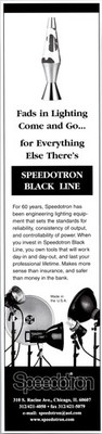 Speedotron Black Line Chicago IL Vintage Ad TAK5-10