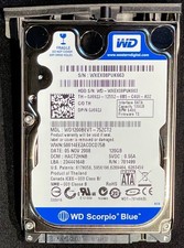 WD Scorpio Blue 120GB 2.5" 5400RPM SATA HDD / WD1200BEVT-75ZCT2 / J692J / NJ442