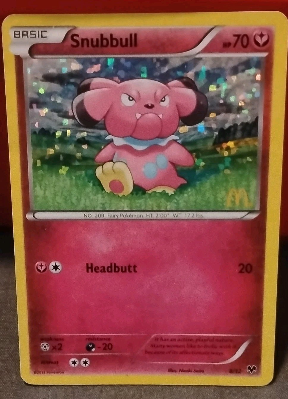 Snubbull 008/012 McDonald's 2014 Holo