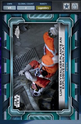 2cc LUKE SKYWALKER 2024 HYPERSPACE AQUA HYPERPLANES Topps Star Wars Card Trader