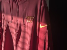 Washington Commanders Nike Pullover Dri-Fit Jacket NFL Size Large 2024 On Field