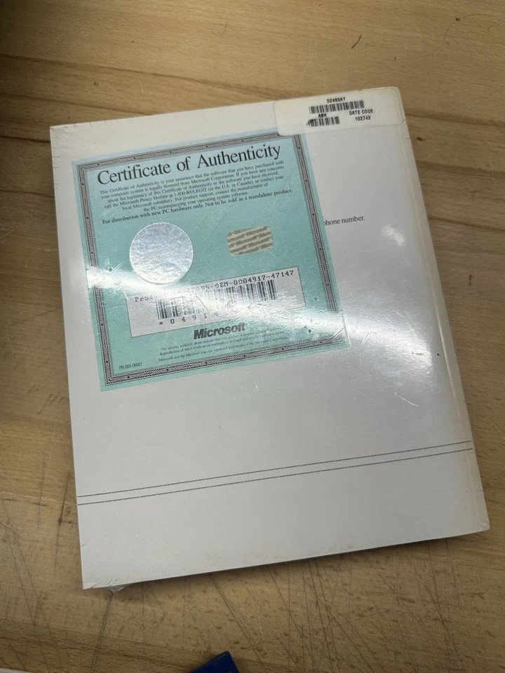 Microsoft MS-DOS & Windows for Workgroups Manual (NEW, factory-sealed) - Image 2 of 2