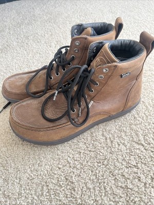 Lems Boulder Boot Waterproof Shadow Brown Leather Minimalist Mens 11 Womens 12.5