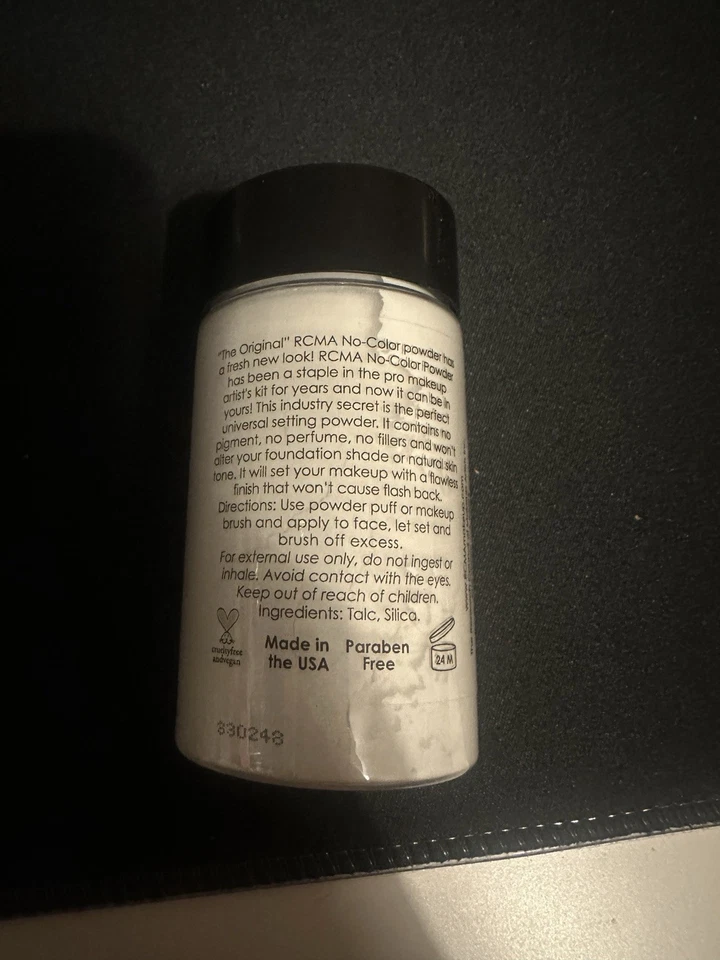 RCMA No Color Powder 3 oz Shaker Top Bottle brand new - Image 2 of 2