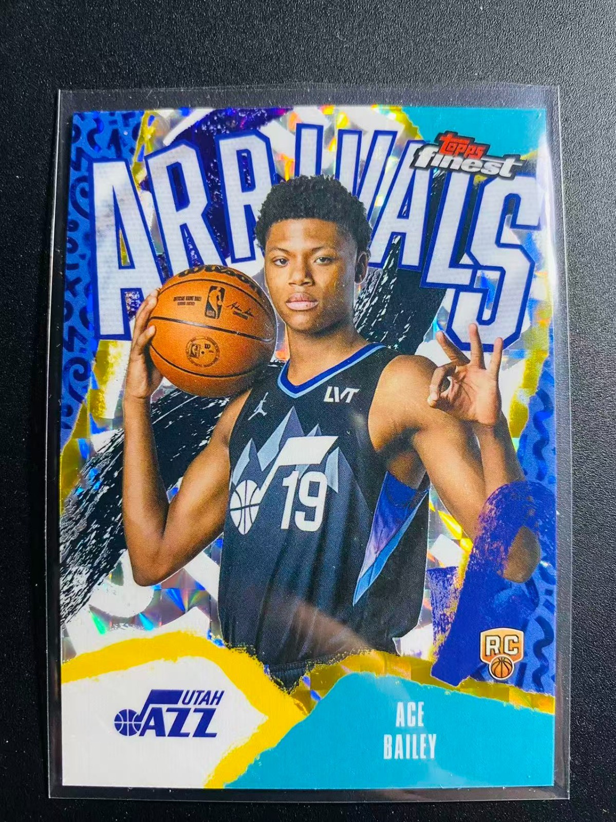 2025-26 Topps Finest Arrivals Ace Bailey #A-5 RC Rookie Geometric Refractor