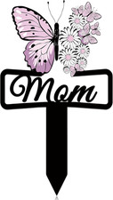 Memorial Grave Markers for Mom Butterfly Memorial Plaque Stake Sympathy Grave St