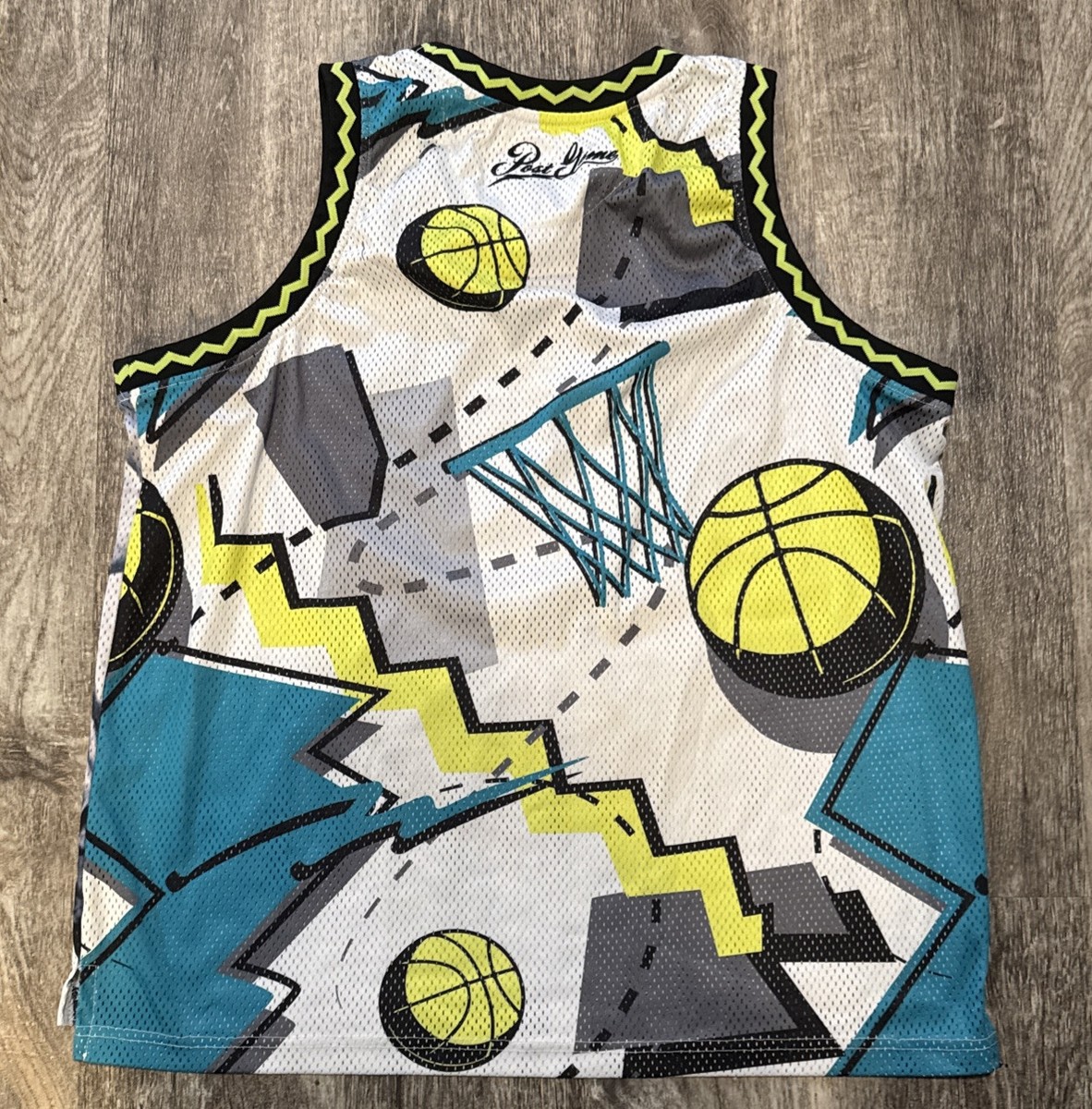 Vintage WHITE MEN CAN’T JUMP Post Game Basketball Jersey Rare Size 2XL View 5