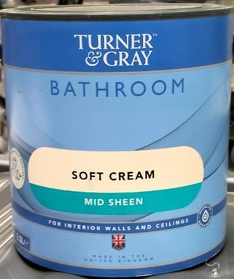Turner and Gray Badezimmer - Soft Cream - Mid Sheen Paint