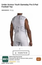 Under Armour Game Day Armour Pro 5-Pad Top Men Medium White Camo