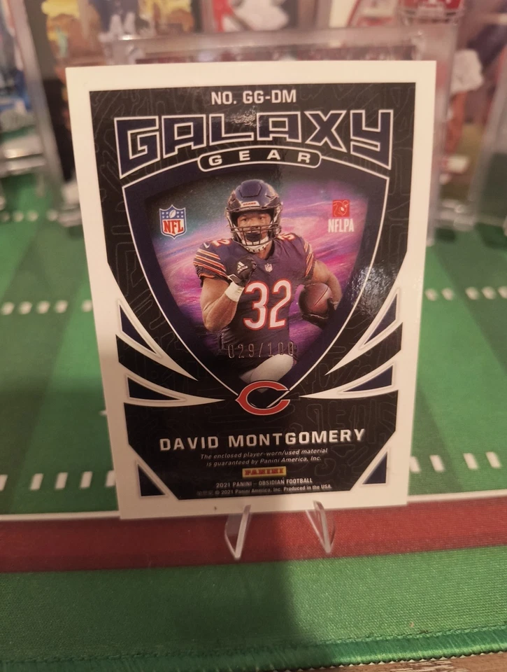 2021 David Montgomery Galaxy Gear Obsidian Patch 29/100 - Image 2 of 2