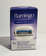 Flamingo Moisture Plus Women's Razor Blade Refills 4ct - New