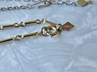 2 Vintage Sarah Coventry 20" Chain Necklaces Gold tone Barrel Links, silver tone — photo 3