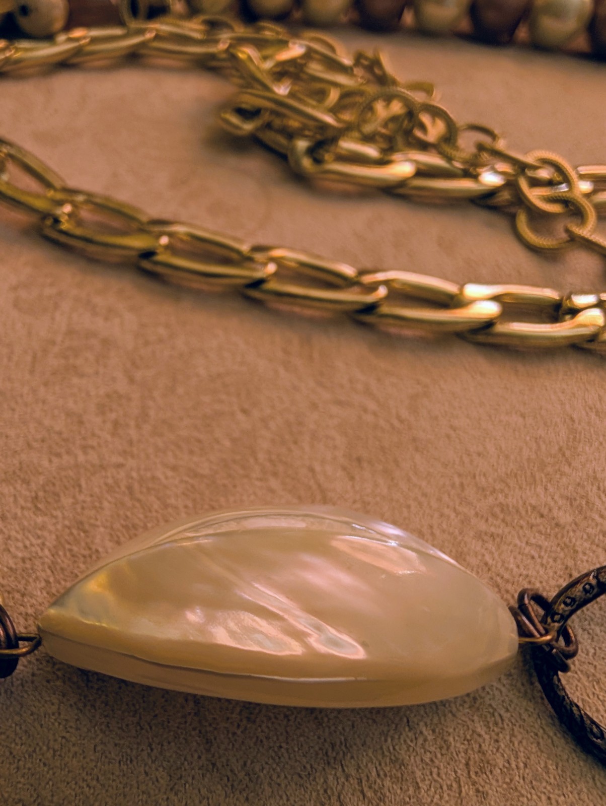 Chico's bold statement multi-strand large faux pe… - image 15