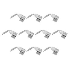Fold Over Crimp Cord Ends, 6mm End Cap Clasps for DIY 100Pcs, Metallic Black