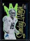 2024 Donruss Optic Jared Goff Sunday Kings Black Pandora #10/25 Lions