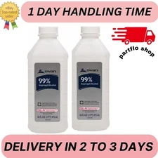 2 Pack Swan Isopropyl Sanitizer 99% Alcohol Pint 16 OZ Antiseptic