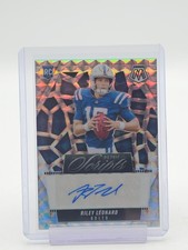 RILEY LEONARD 2025 MOSAIC PRIZM ROOKIE SCRIPTS AUTO #RS-RLD COLTS Q7040