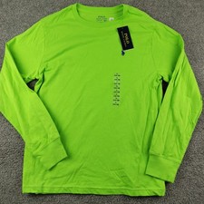 Polo Ralph Lauren Long Sleeve Shirt Green Youth Large 14-16 NWT