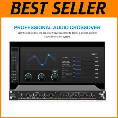 Professional Audio Crossover XLR Input/Output, 4 Way Mono