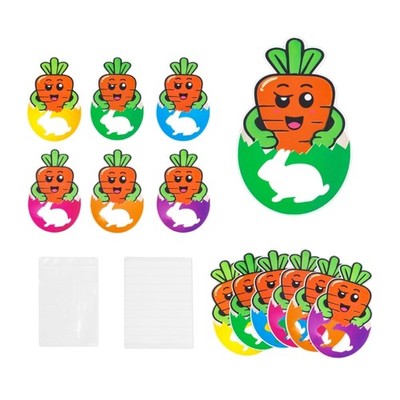 Unique Easter Party Carrot Designs Card Candy Pouches Decoration For