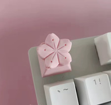 Cute Pink Sakura Flower PBT Keycap for OEM Mechanical Keyboard Switches