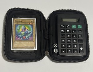yugioh calculator card YugiDuel LP for may be 1st or Unlimited Edition Miniature Yugioh Calculator Case Yellow