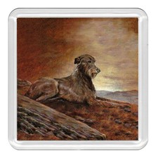 IRISH WOLFHOUND Dog Acrylic Coaster Novelty Drink Cup Mat Great Gift