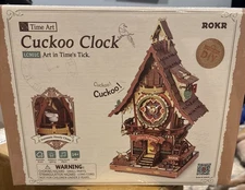 ROKR Mechanical Cuckoo Clock 3D Puzzle - Working Gears DIY Model Kit Adult