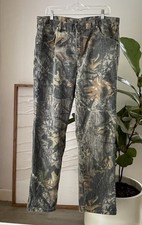 Men's WRANGLER Camo Camouflage Pants Jeans Size 38 X 32