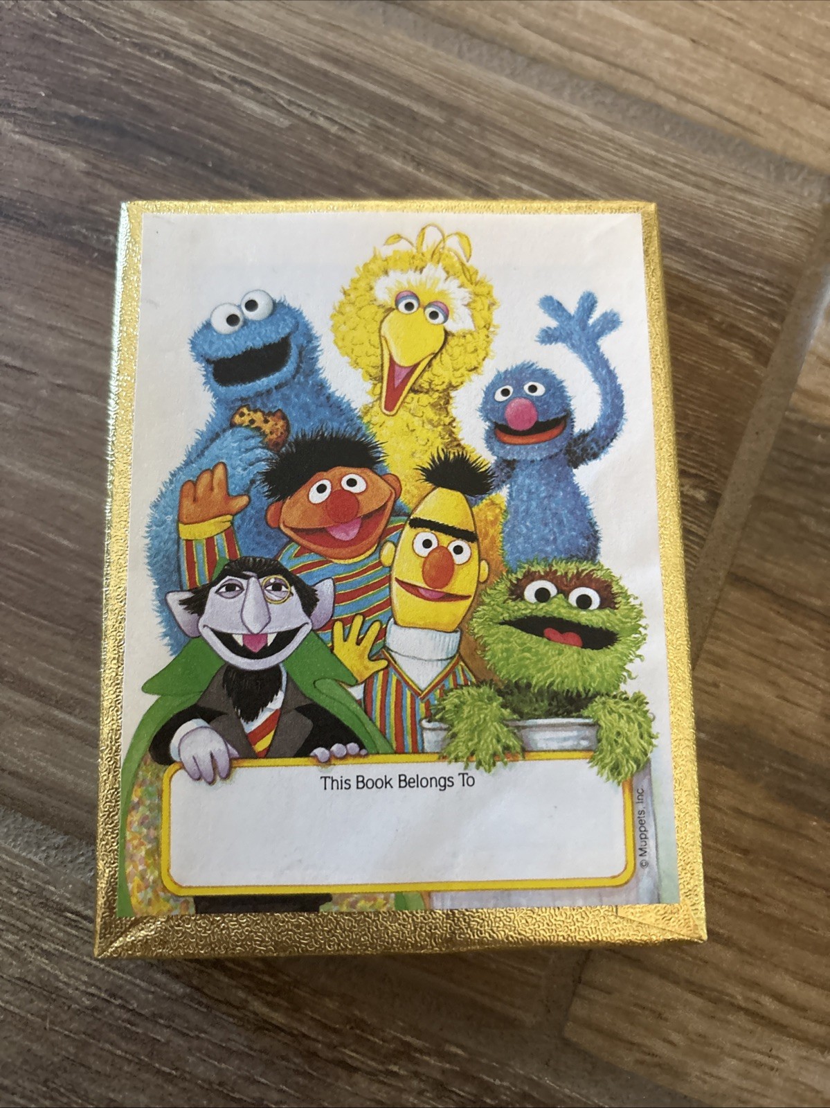 VTG Antioch Book Plate Sesame Street Book Property Label Bert Ernie Big Bird 52