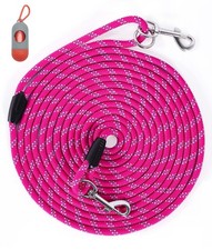 Long Dog Leash 10-100FT Reflective Tie Out Training Walk Play Heavy Duty