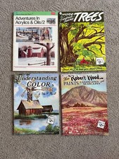 Lot of 4 Walter Foster Art Books - Landscapes, Color, Acrylic  Oils Paints