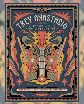 Trey Anastasio Kansas City Symphony Poster June 10 2026 Helzberg Hall Mo Concert