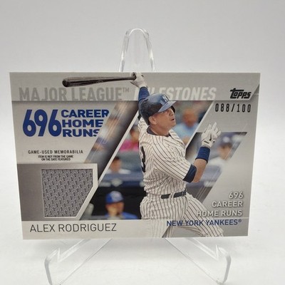 2017 Topps Major League Milestones Relics # d/100 Alex Rodriguez #MLMR-AR