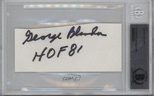 BAS Authenticated Auto Cut Signatures George Blanda BGS Authentic Auto HOF 4f5
