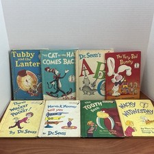 Dr. Seuss Lot of 8 Beginner Books Cat In the Hat ABC BAD BUNNY WACKY WEDNESDAY