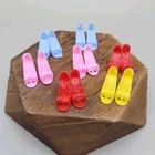 Vintage Barbie Clone Doll Assorted Heels Lot Of 7 Pairs Red, Pink, Yellow, Blue