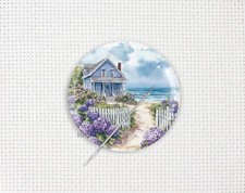 Needle Minder, Beach Cross Stitch Needle Minder, Beach Needle Minder