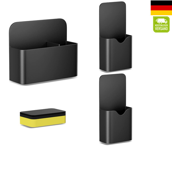 Magnetischer Stifthalter 3 StüCk Mit Schwamm Whiteboard KüHlschrank SchließFach-image