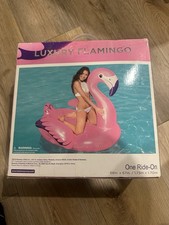 INFLATABLE RIDE ON FLAMINOGO H2O GO FLAMINGO POOL INFLATABLE NEW