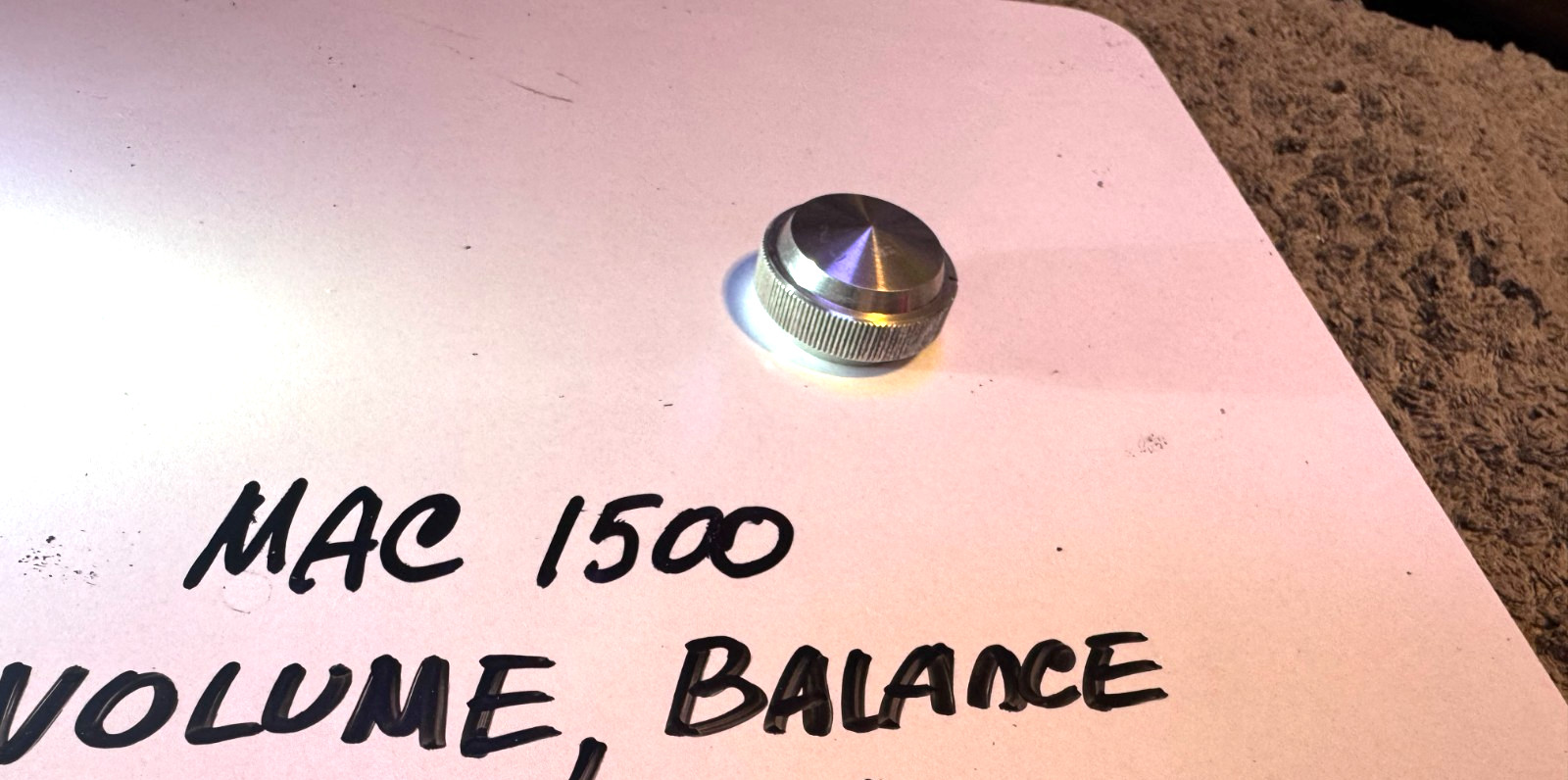 MCINTOSH MAC 1500 INPUT SELECTOR/BALANCE/VOLUME KNOB.
